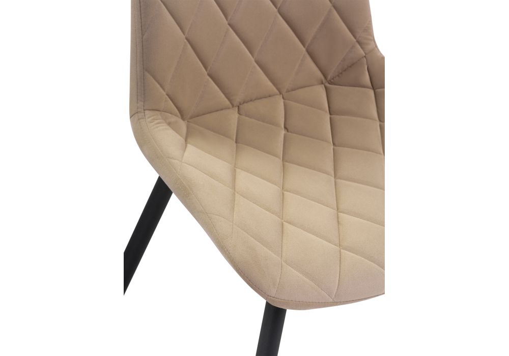 Стул на металлокаркасе Баодин Б/К бежевый / черный