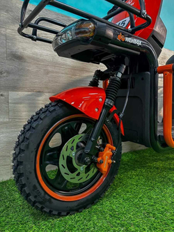 Электровелосипед Wen-box U5, большой аккумулятор 30Ah с двумя курьерскими багажниками (красный)