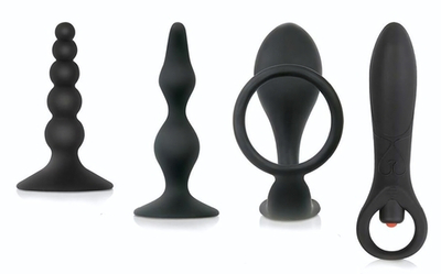 Набор стимуляторов простаты Intro To Prostate Kit (Цвет: черный)