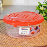 Контейнер для продуктов 0,5л круглый "Asti", красный