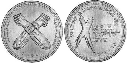 Португалия 5 евро, 2024 Португальские музыканты - Xutos & Pontapé