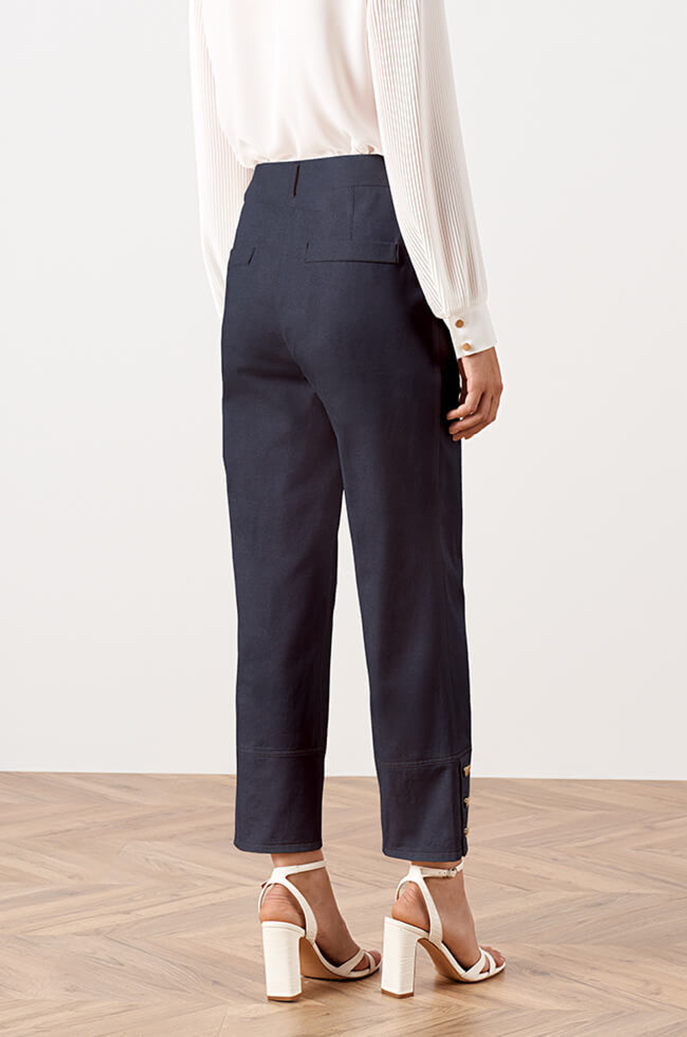 31064 Брюки женские (синий джинс)