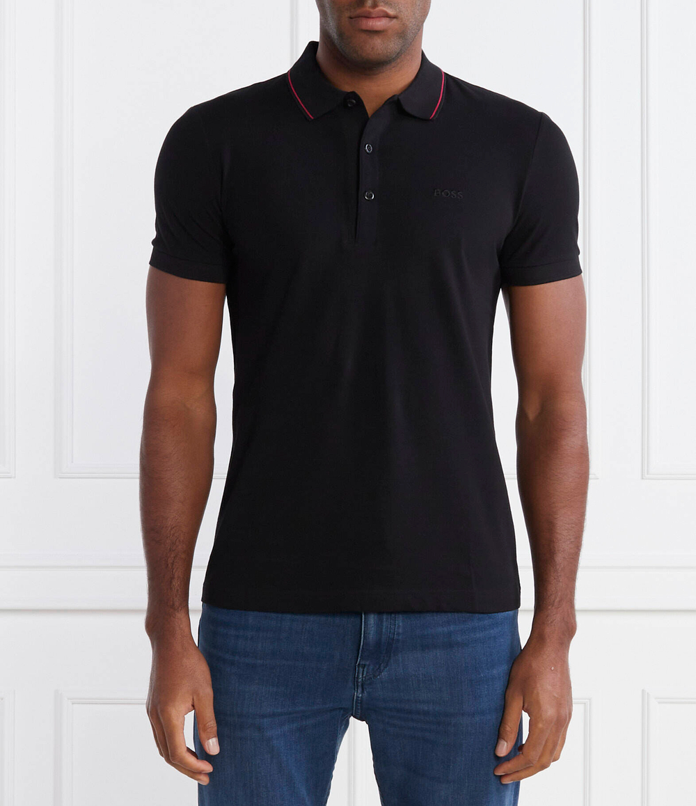 Поло paule 4 BOSS GREEN - черный(50506195)