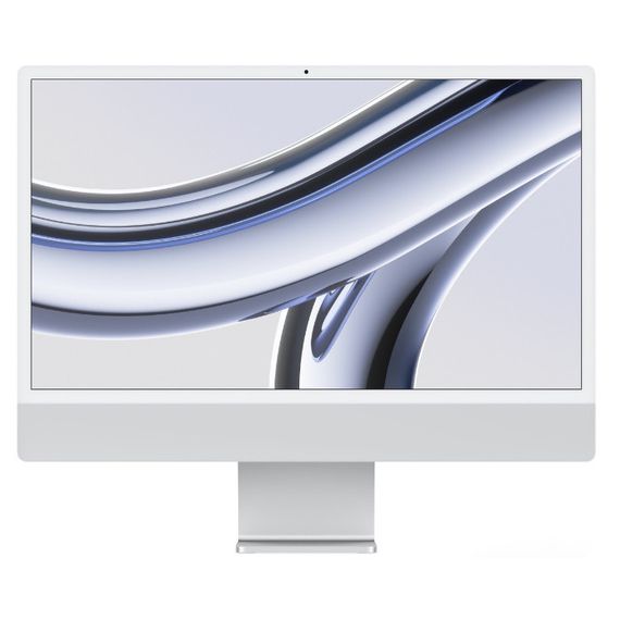 Моноблок Apple iMac 24&quot; Retina 4.5K (M3 8C CPU, 10C GPU) 8 Гб, 256 Гб SSD Серебристый MQRJ3