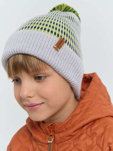 Шапка из смесовой шерсти "Авокадо" 7+