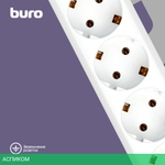Сетевой фильтр Buro 600SH-16-5-W