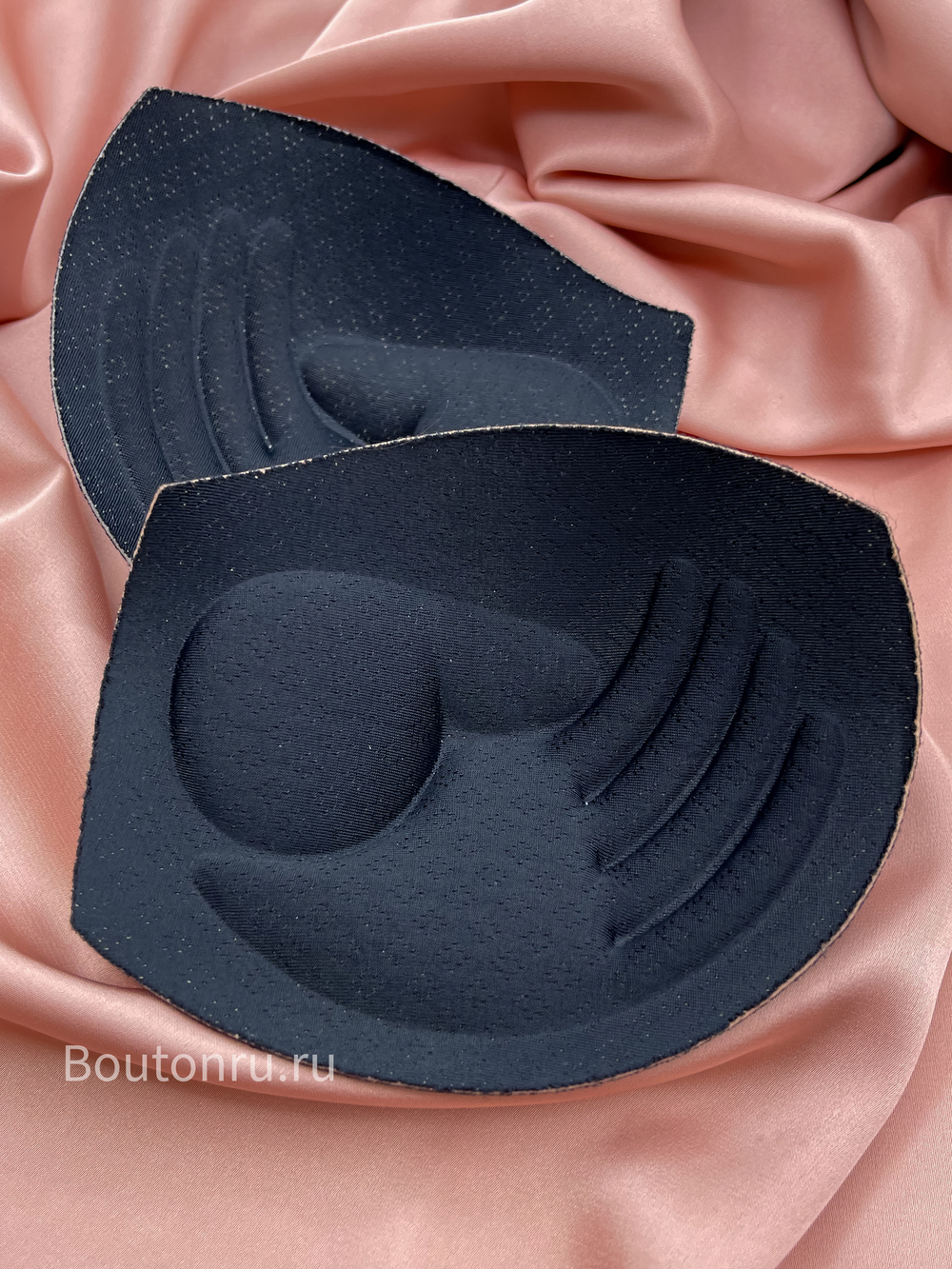 Чашки для бюстгальтера черные пуш-ап "Ладошки"