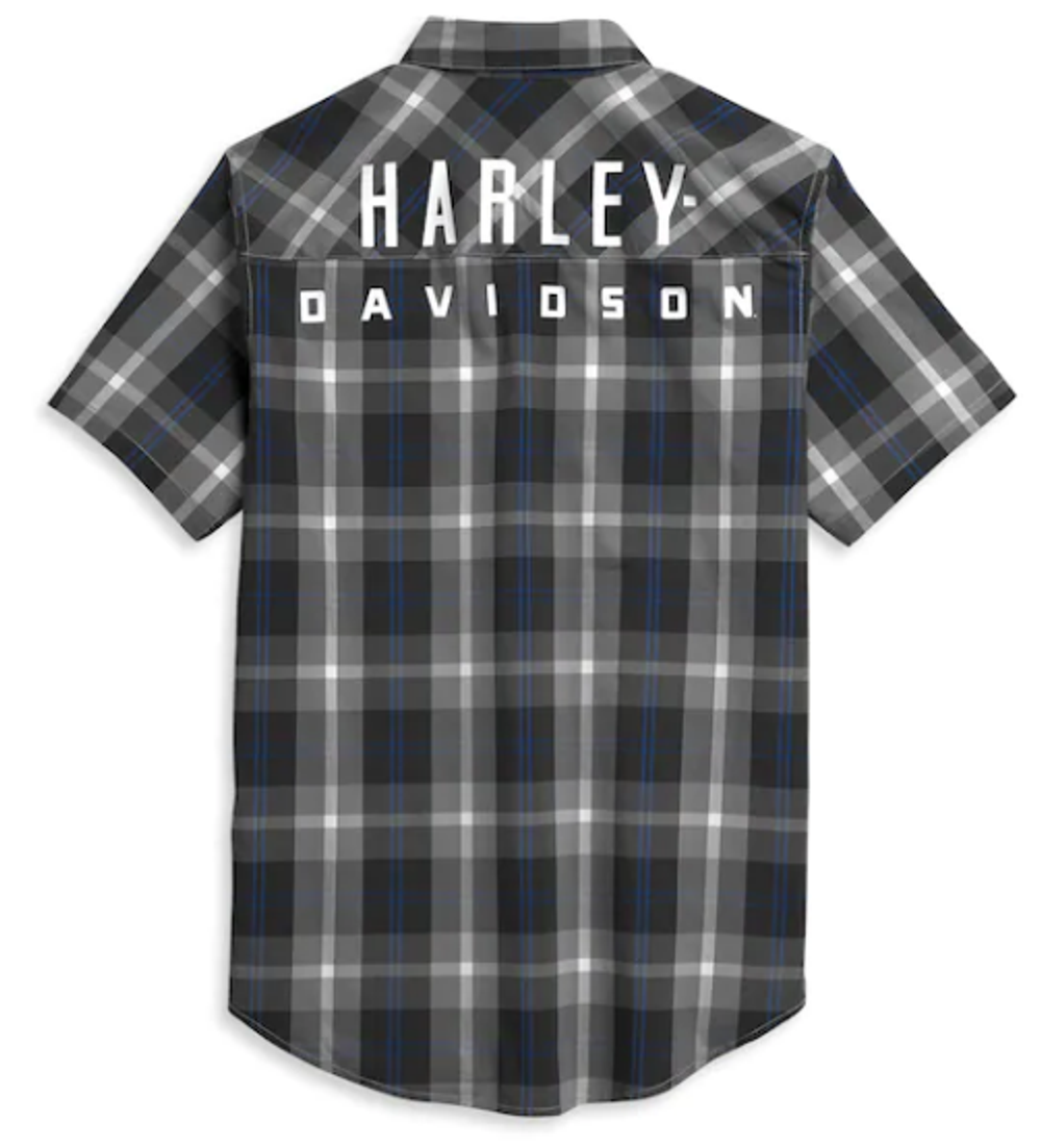 Рубашка Men's Block Letter Plaid Harley-Davidson