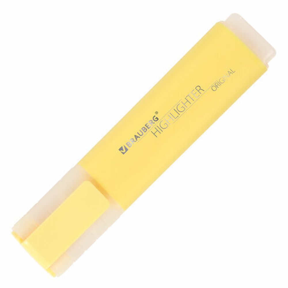 Текстовыделитель BRAUBERG "ORIGINAL PASTEL", ВАНИЛЬ, линия 1-5 мм, 151691