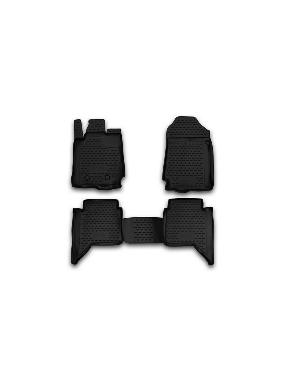 Коврики в салон для FORD Ranger, 4 двери, 2011-2022 4 шт. (полиуретан) ELEMENT1634210K