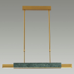 4360/25L MIDCENT ODL24 000 изумрудный мрамор/антич.бронза/металл/акрил Подвесной светильник IP20 LED 25W 3000K 220V MARMI