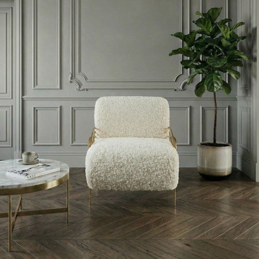 Кресло Нимфея Молоко Айвори