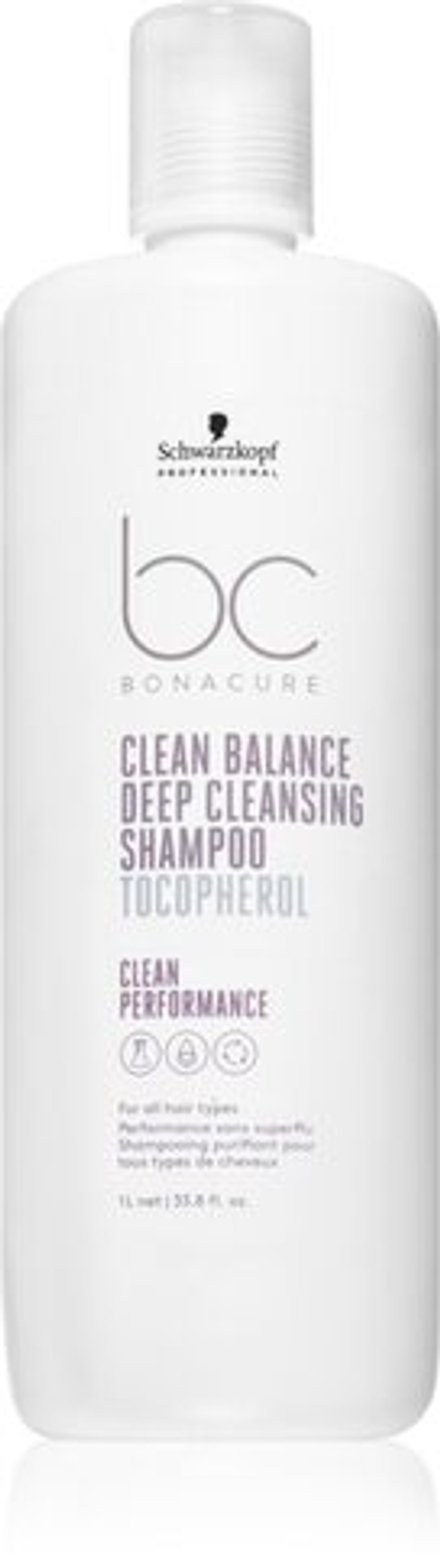 Schwarzkopf Professional BC Bonacure Clean Balance - шампунь глубокого очищения /   1000  ml  / GTIN 4045787725032