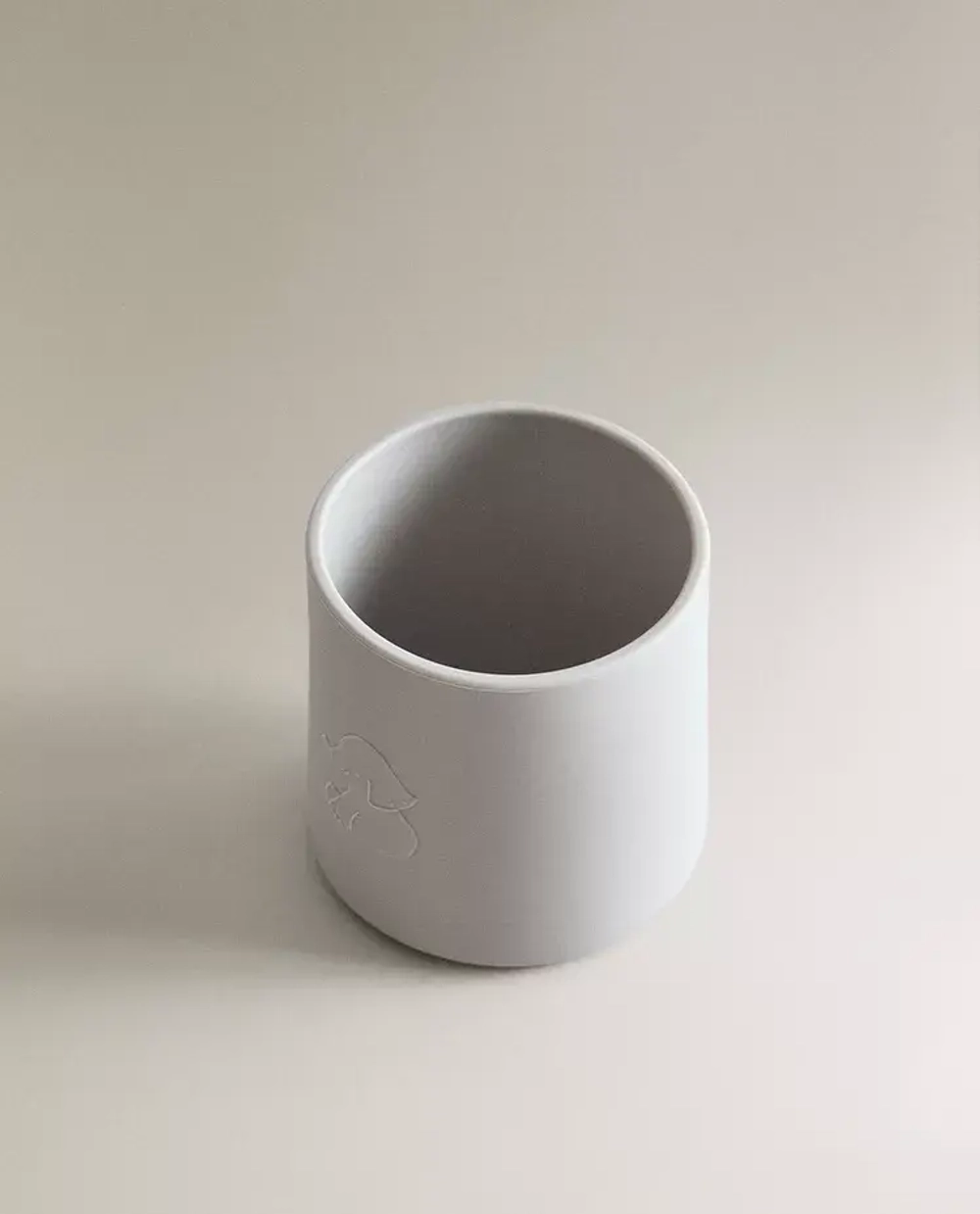 ZARA HOME Детская силиконовый стаканчик "Слоник", серый