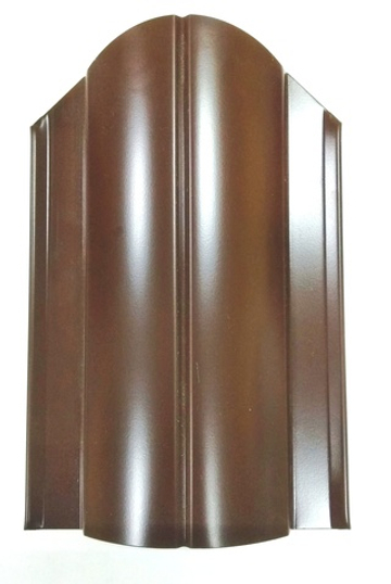 Штакетник металлический коричневый 130 мм