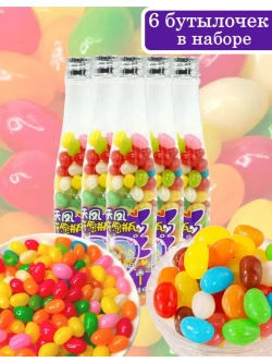 Драже желейные бобы фруктовые в бутылочках 140 г * 6 шт
