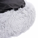 Лежанка для животных круглая «Место БРО», цвет серый, d-50см (Лейбл)