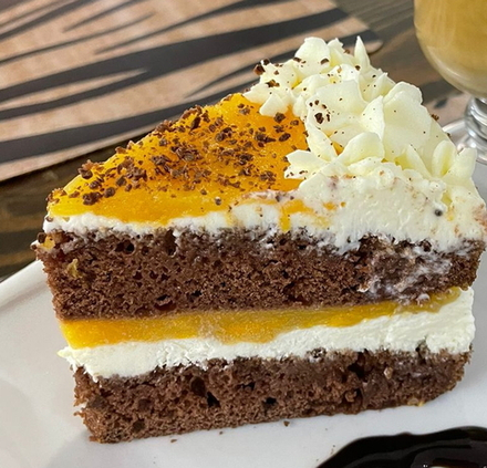 Торт Абрикос в шоколаде, 1 порц