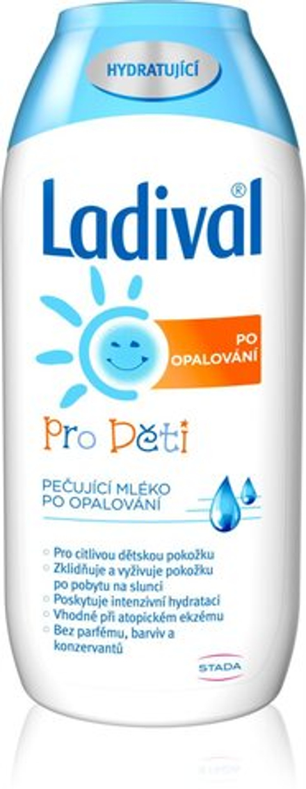 Ladival Kids - регенерирующее молочко после загара для детской кожи /   200  ml  / GTIN 4011548025673