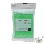 Губка для мытья посуды и кухонных поверхностей в полиэтиленовой ворсистой сетке Sungbo Cleamy Clear Scrubber средней жесткости, 1 шт.