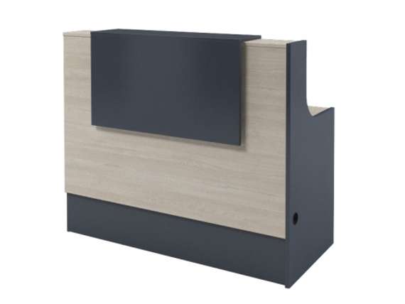 Дополнительная секция ресепшен прямого 1372х645х1151 I-96-01 Акация Морава/Антрацит