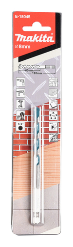Сверло универсальное 8x60x120, 1/4" Makita E-15045 8x60x120