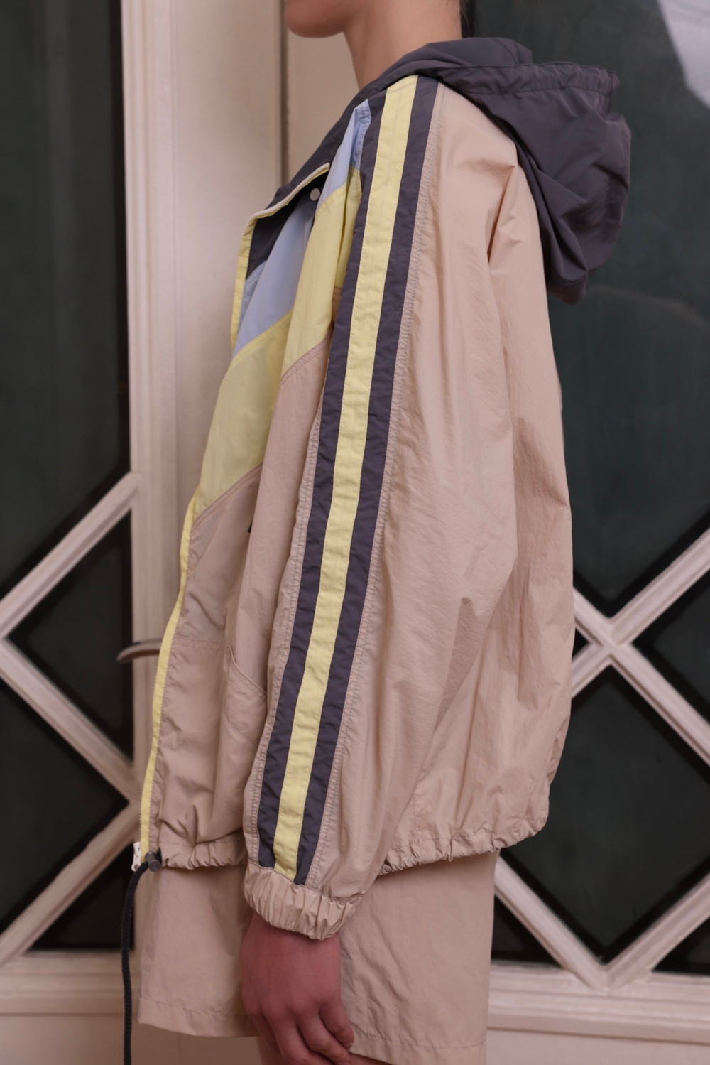 Ветровка из плащевки, разноцветный