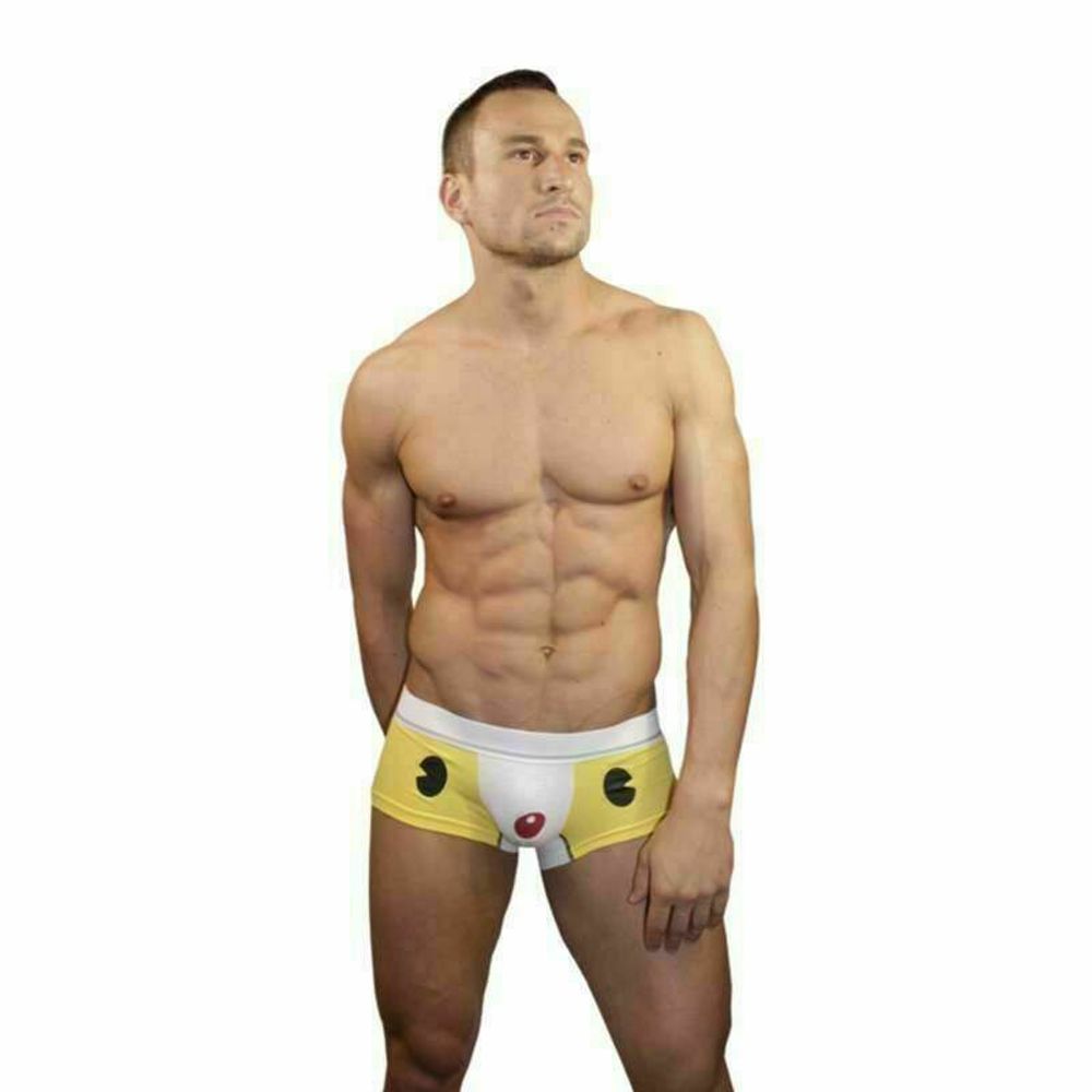 Мужские трусы хипсы с мультяшкой желтые Superbody Cartoon Bear Yellow Boxer