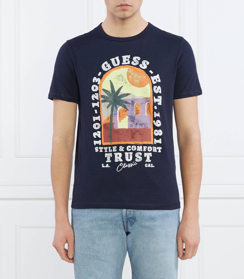 Футболка PALM WINDOW GUESS - темно-синий(M3GI10 K6XN4)