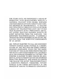 Tiffany favrile glass, Tiffany windows, Tiffany mosaics, Tiffany monuments, Tiffany granite | Tiffany Studios Ecclesiastical Dept