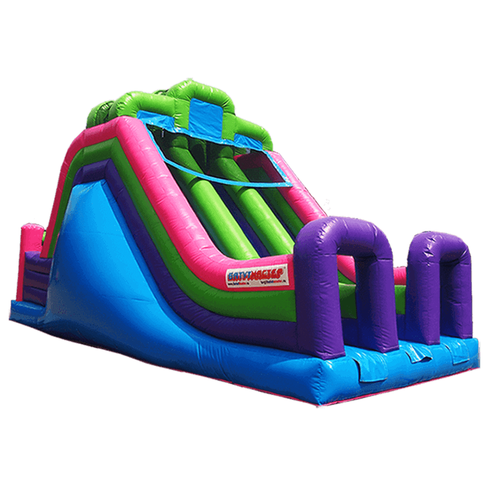 Детский надувной батут-горка "Двойной эффект-2" 11*5*6 м