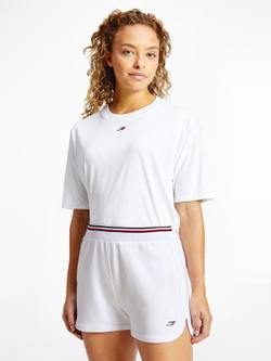 Женские теннисные шорты Tommy Hilfiger Reg. Sueded Modal GS Short - White