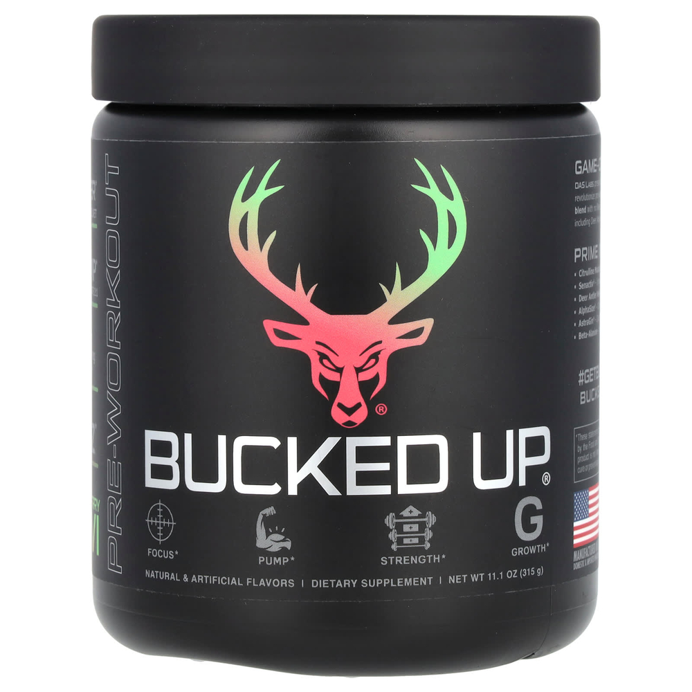 Bucked Up, предтренировочный комплекс, со вкусом клубники и киви, 315 г (11,1 унции)