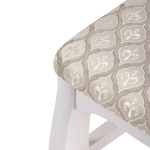 Стул деревянный Woodville Киприан белый, бежевый, ножки белые