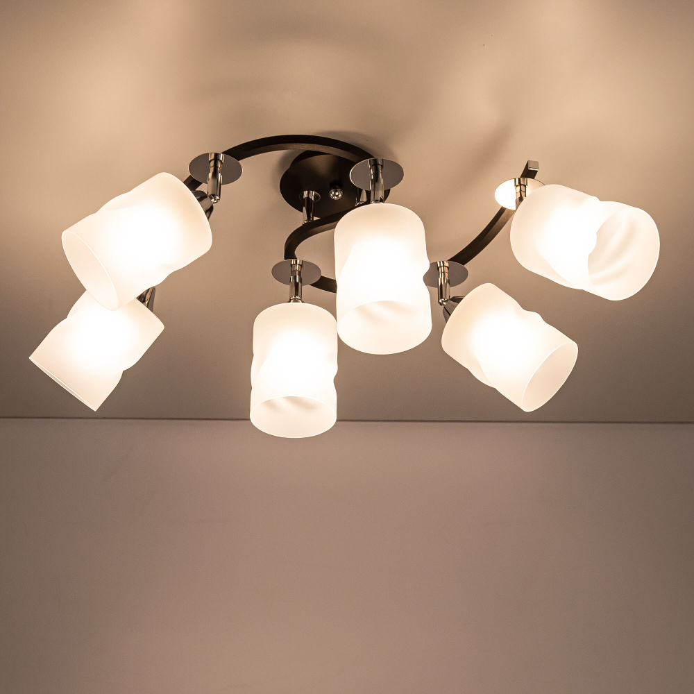 Citilux Сиерра CL119261 Люстра с поворотными плафонами Чёрная