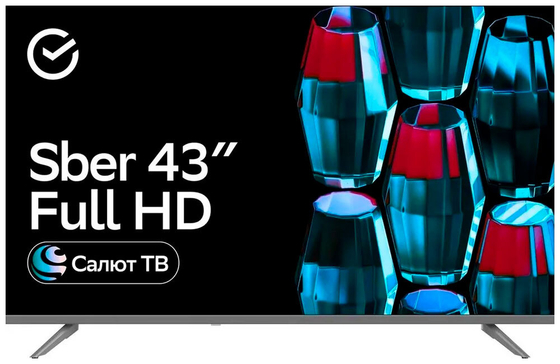 ЖК телевизор Sber SDX-43F2014(FHD Smart,Салют ТВ,frameless)