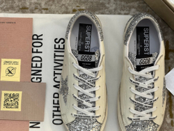 Super Star Wmns White Silver Glitters