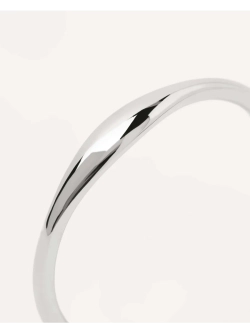 Кольцо Wave Белое золото 750 пробы