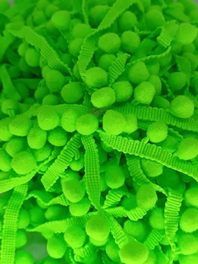 Тесьма/бахрома с помпонами, ш. 2,5 см