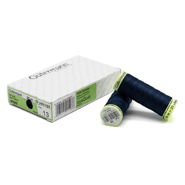 Нитки отделочные Gutermann Top Stitch 30 (30 метров), 5 кат. | 013 синий