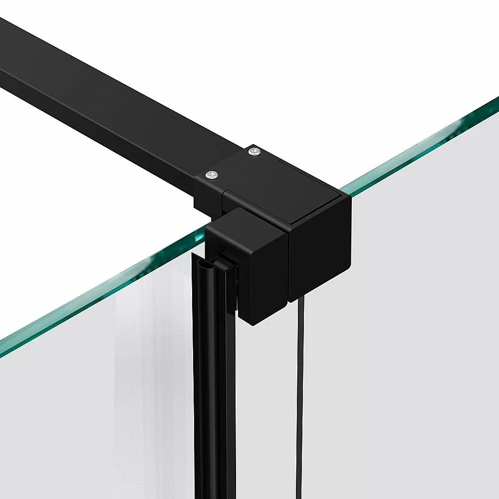 Душевая перегородка Vincea Walk-In VSW-1WSL120CLB 120 профиль черный матовый/стекло прозрачное