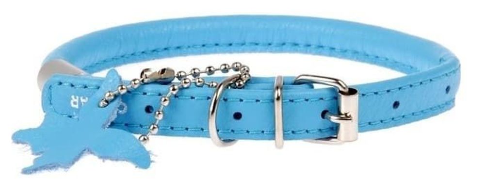 Ошейник "CoLLaR GLAMOUR" круглый с адресником синий (диаметр 10мм,длина 39-47см) Ошейник "CoLLaR GLAMOUR" круглый с адресником синий (диаметр 10мм,длина 39-47см)