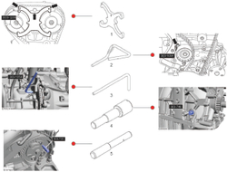 Фиксатор распредвала для установки фаз ГРМ (FORD) JTC