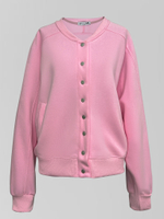 Бомбер LJHY 8721 однотонный на кнопках