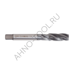 Метчик м/р М10х1,25 Р6М5К5/HSS-E ГОСТ 17933-72 TiCN, с винтовой канавкой, ТОЧИНТЕХ