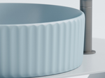 Умывальник чаша накладная круглая (цвет Голубой Матовый) Element 360x360x115мм