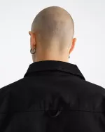 Рубашка Kuzma Оверширт Начало Твил Черная