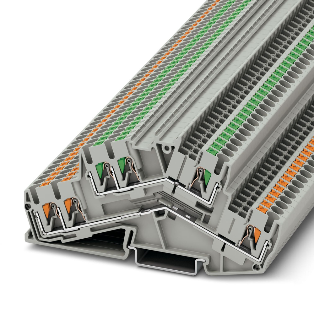 1032733 - PTTBS 2,5-TWIN/U-OG/O-GN - Двухъярусные клеммы