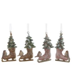 GAEM Фигурка декоративная подвесная "Коньки", L4,5 W2,5 H8 см, 4в.