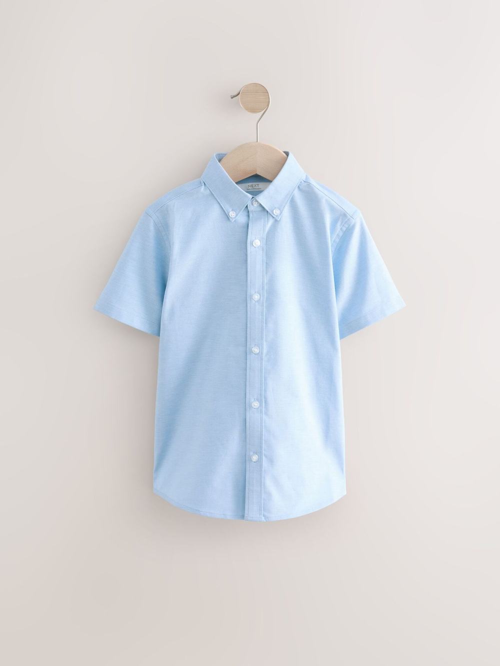 Рубашка с коротким рукавом для мальчика Next 283-164, Голубой